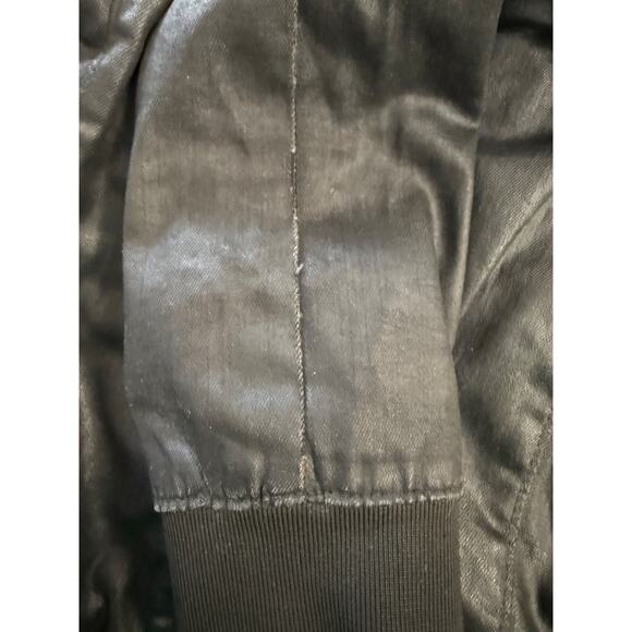 CULT OF INDIVIDUALITY Women's Moto Black Bomber Jacket Sz S - Picture 10 of 10